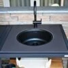 Big Green Egg Dekton Natuursteen Wasbak Met Kraan Insert -BBQ Verkoop big green egg dekton natuursteen wasbak met kraan