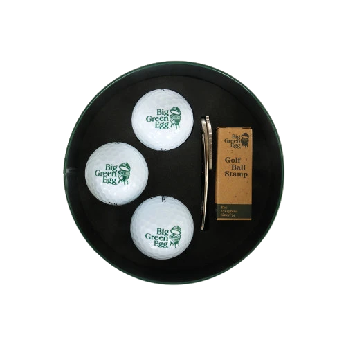 Big Green Egg Golf Giftbox (pitchfork, Bal Marker, Stempel En 3 Golfballen) 3 Big Green Egg Golf Giftbox (pitchfork, Bal Marker, Stempel En 3 Golfballen)