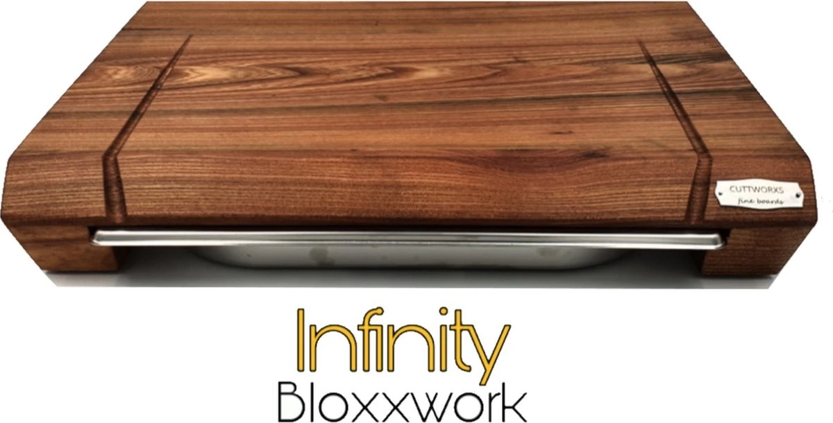 Cuttworxs Eiken Houten Snijplank Large Met Sap Geul En Geïntegreerde Opvangbak 4 Cuttworxs Eiken Houten Snijplank Large Met Sap Geul En Geïntegreerde Opvangbak - Image 2