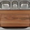 Cuttworxs Eiken Houten Snijplank Large Met Sap Geul En Geïntegreerde Opvangbak -BBQ Verkoop cuttworxs eiken houten snijplank large met sap geu