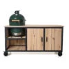 Fraaii Buitenkeukens Stalen Tafel Eiken Inferno 185 X 70 X 86 -BBQ Verkoop fraaii buitenkeukens stalen tafel eiken inferno 18