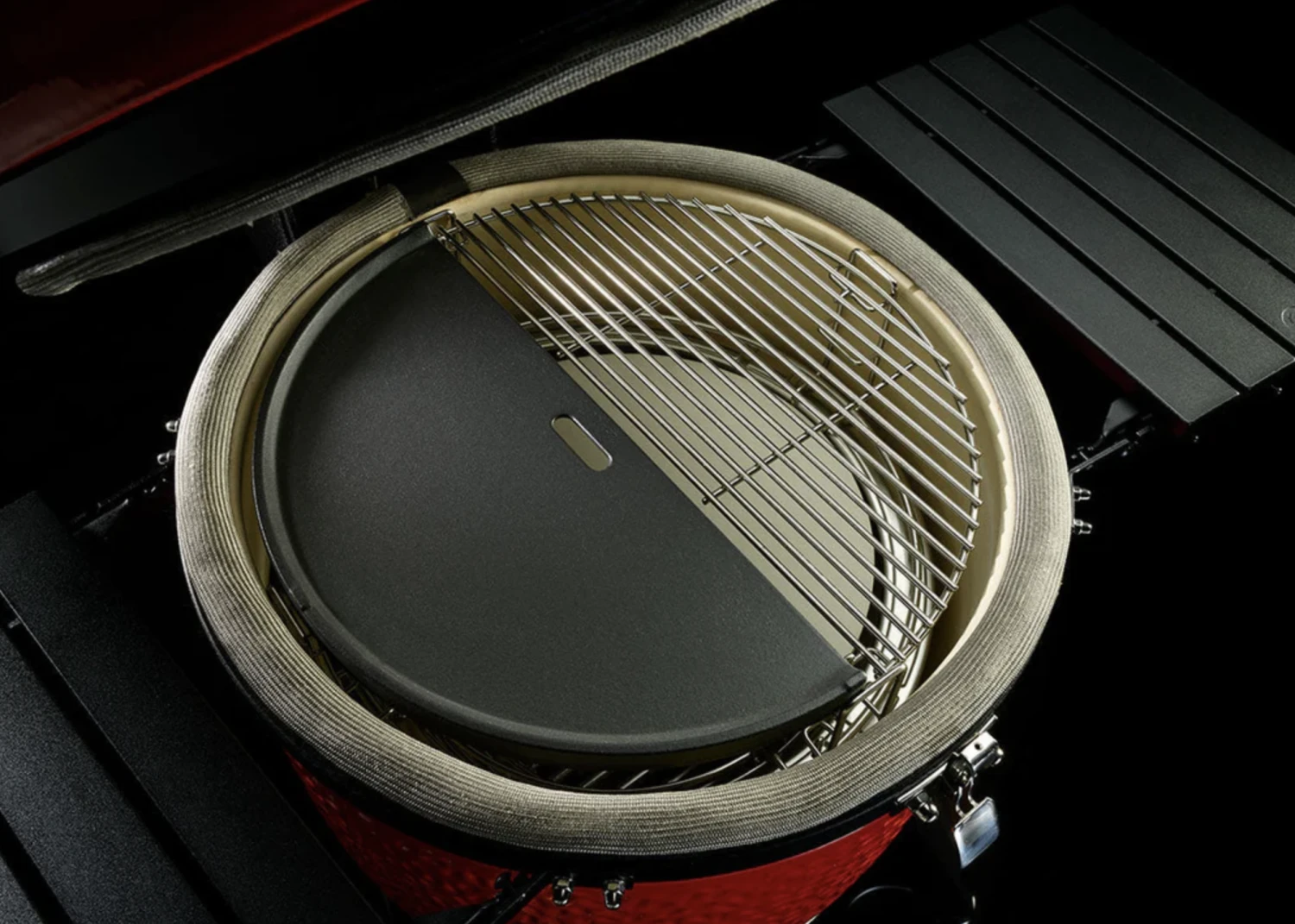 Kamado Joe Halfrond Gietijzeren Grillplaat 4 Kamado Joe Halfrond Gietijzeren Grillplaat - Image 2