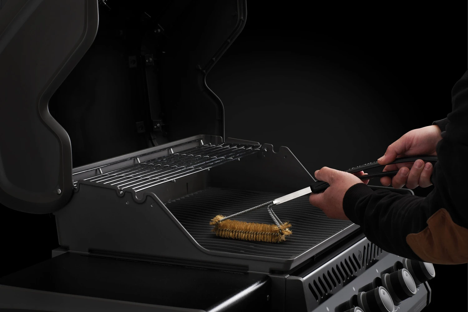 Napoleon Messing Grillborstel 3x Parallel 4 Napoleon Messing Grillborstel 3x Parallel - Image 2