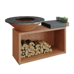 Ofyr Island Corten 85-100 Teakhout En Donker Grijs Keamiek 8 Ofyr Island Corten 85-100 Teakhout En Donker Grijs Keamiek -BBQ Verkoop ofyr island corten 85 100 teakhout en donker grijs 2