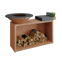 Ofyr Island Corten 85-100 Teakhout En Donker Grijs Keamiek 9 Ofyr Island Corten 85-100 Teakhout En Donker Grijs Keamiek -BBQ Verkoop ofyr island corten 85 100 teakhout en donker grijs 3